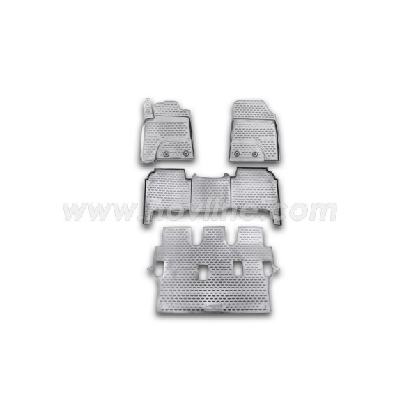 3D Patosnice TOYOTA Land Cruiser (J200) 2012-2015, 7 sedišta, set 4 kom, elipse fix